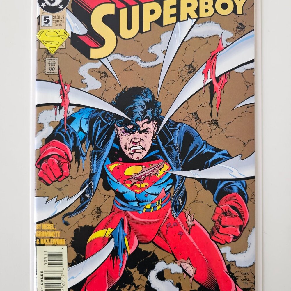 SUPERBOY #5 Jun 1994 DC Comics by Kesel, Grummett & Hazlewood VF/NM